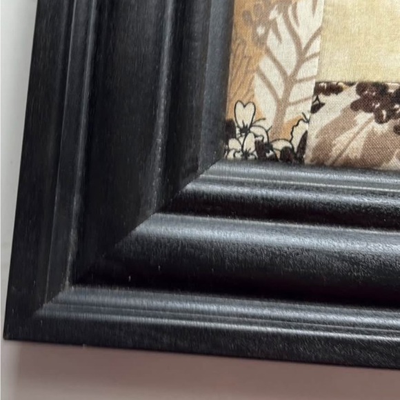 Elegant Black and Cream Quilted Wall Art - Picture 4 of 5